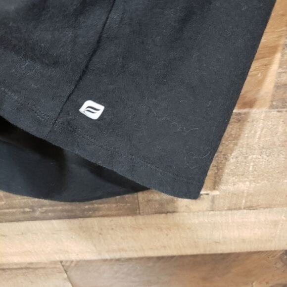 Fabletics black Whitney open shoulder back short sleeve shirt woman's size XS - Picture 7 of 8